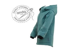 Softshellová bunda s kožíškem mint