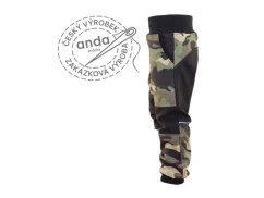 Softshellové kalhoty s fleecem - maskáč