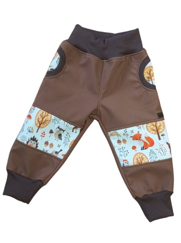 Softshellové kalhoty s fleecem