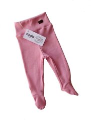 Žebrované polodupačky - sv.růžové