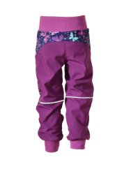 Softshellové kalhoty s fleecem - motýlci