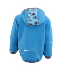 Softshellová bunda s fleecem vzor žralok