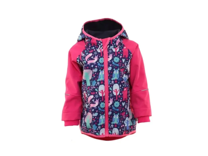 Softshellová bunda s fleecem - sovičky 2