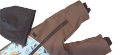 Softshellová kombinéza s fleecem - zvířátka