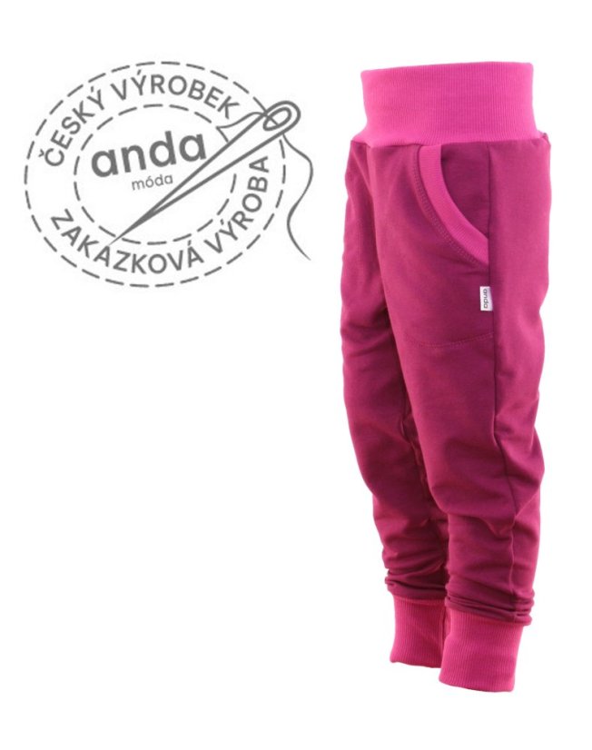 Tepláky bez počesu ostružina
