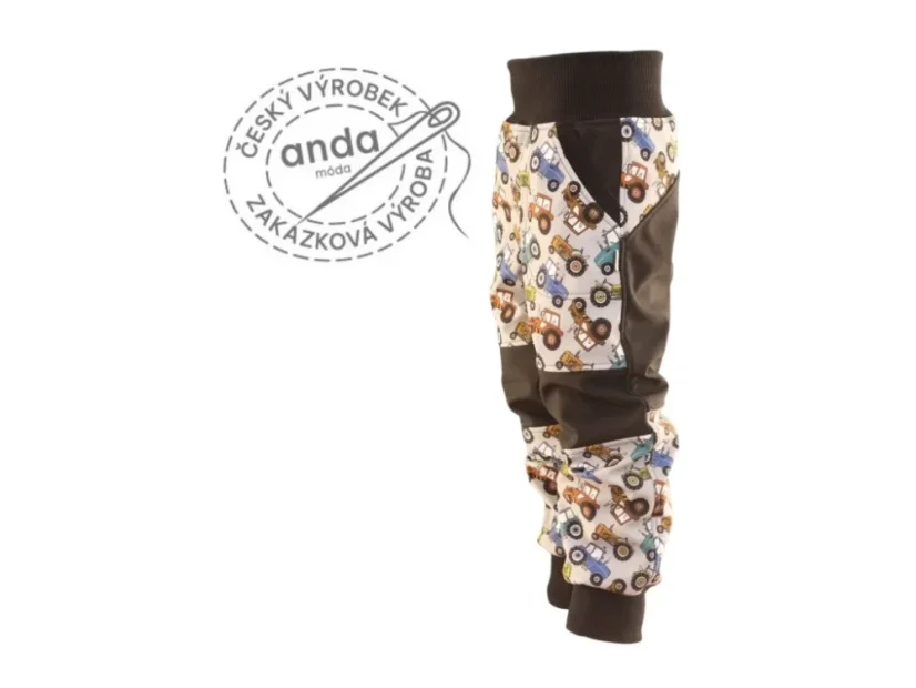 Softshellové kalhoty s fleecem - traktor