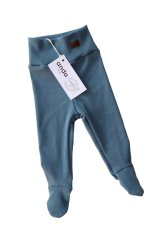 Žebrované polodupačky - modrošedé