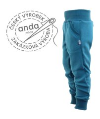 Tepláky s počesem - warmkeeper petrolejové