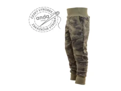 Tepláky bez počesu maskáč