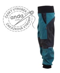 SOFTSHELLOVÉ KALHOTY S BAMBUSOVÝM ÚPLETEM (JARNÍ)