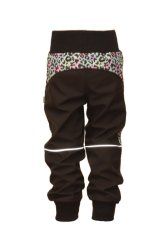 Softshellové kalhoty s fleecem - zvířecí vzor