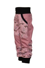 Softshellové kalhoty s fleecem - jezevčíci s balónky