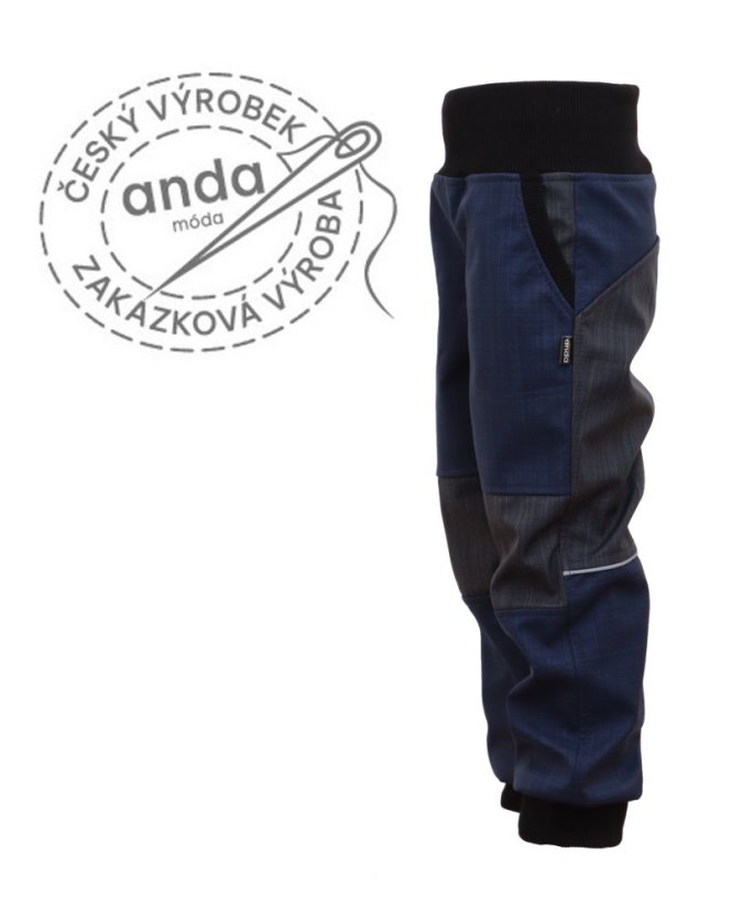 SOFTSHELLOVÉ KALHOTY S BAMBUSOVÝM ÚPLETEM (JARNÍ)