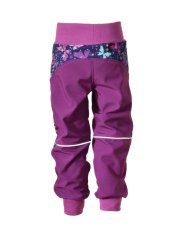 Softshellové kalhoty s fleecem - motýlci