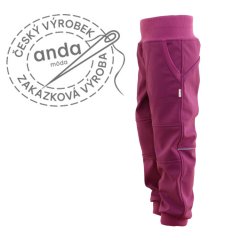 Softshellové kalhoty s fleecem