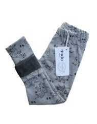 Legíny s počesem - warmkeeper dino na šedé melé