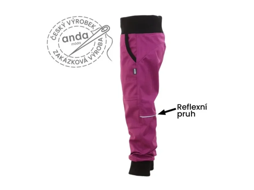 Softshellové kalhoty s bambusovým úpletem (JARNÍ)