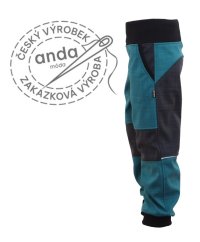 SOFTSHELLOVÉ KALHOTY S BAMBUSOVÝM ÚPLETEM (JARNÍ)