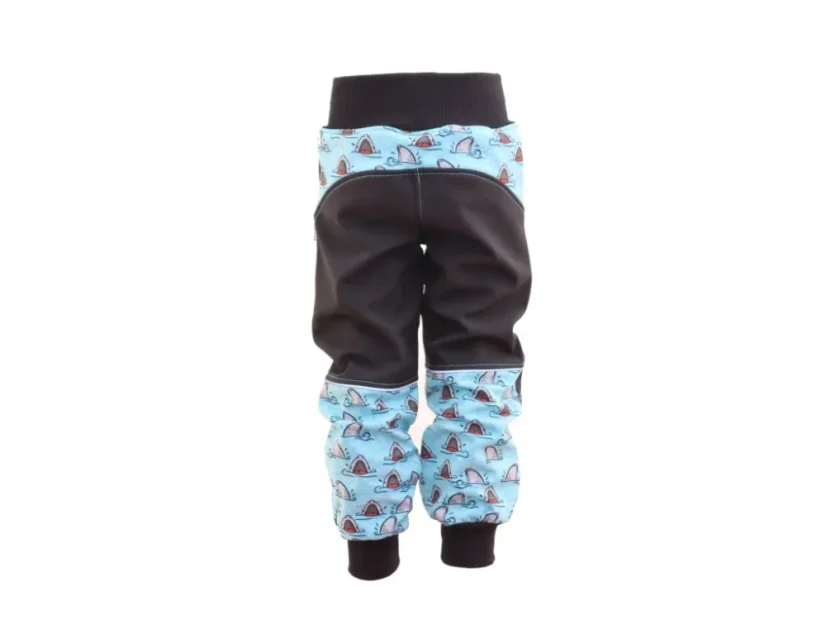 Softshellové kalhoty s fleecem - žralok