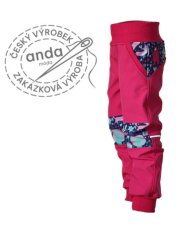 Softshellové kalhoty s fleecem - sovičky