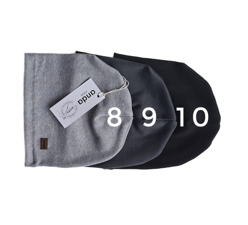 Žebrovaná čepice / nákrčník