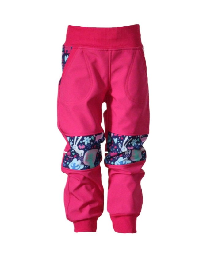 Softshellové kalhoty s fleecem - sovičky