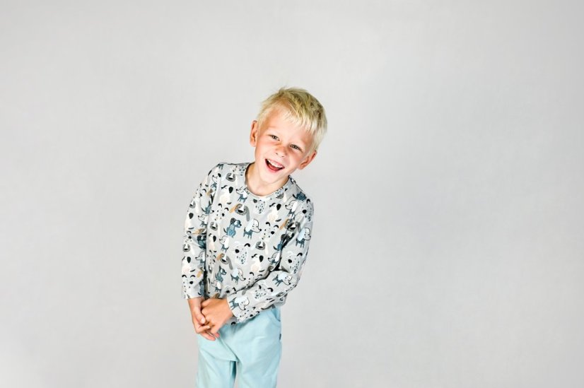 Tričko -   pejskové na sv. šedé