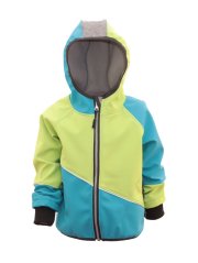 Softshellová bunda bez fleece tyrkysovozelená