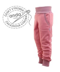 Tepláky s počesem - warmkeeper starorůžové