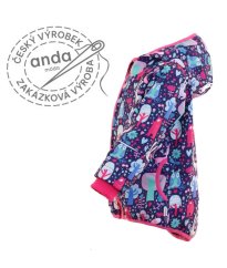 Softshellová bunda s fleecem - sovičky