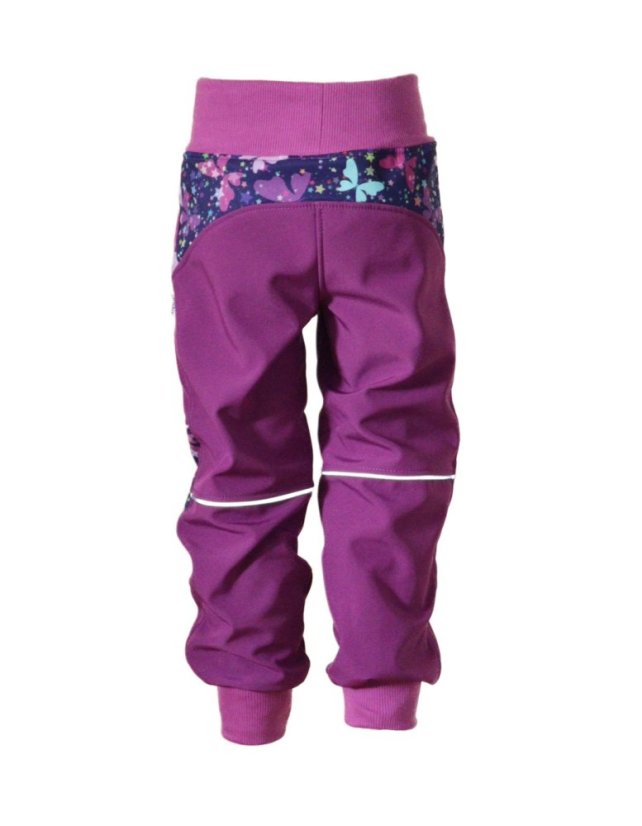 Softshellové kalhoty s fleecem - motýlci