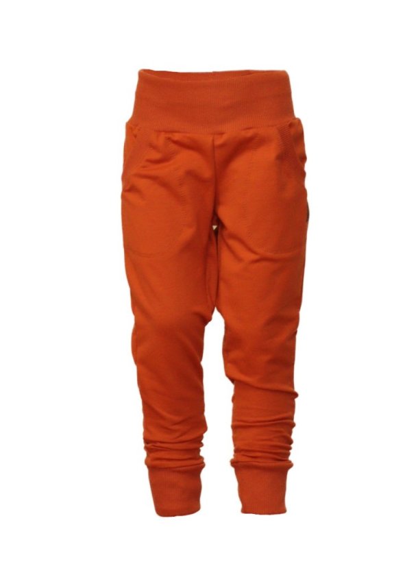 Tepláky bez počesu oranžové