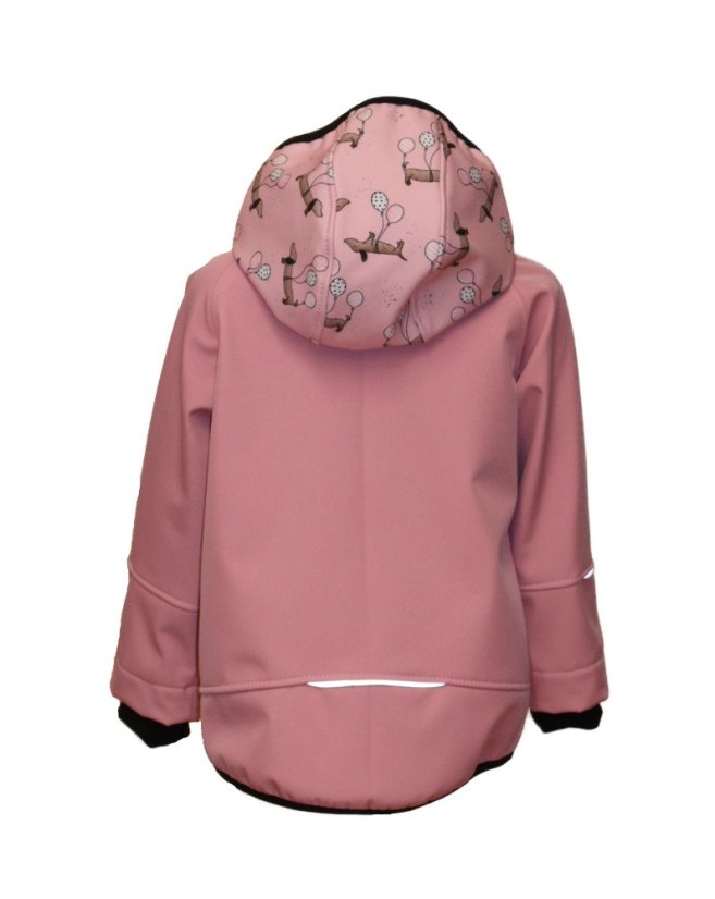 Softshellová bunda s fleecem - včelky