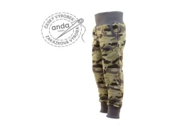 Tepláky bez počesu maskáč