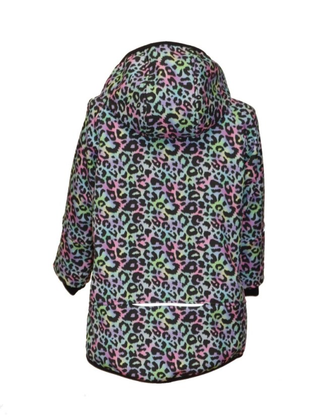 Softshellová bunda s fleecem  leopardí vzor