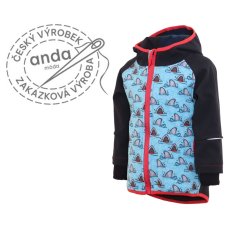 Softshellová bunda s fleecem - žralok