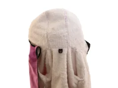 Softshellová bunda s kožíškem fuksiová