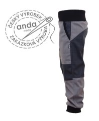 SOFTSHELLOVÉ KALHOTY S BAMBUSOVÝM ÚPLETEM (JARNÍ)