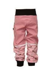 Softshellové kalhoty s fleecem - jezevčíci s balónky