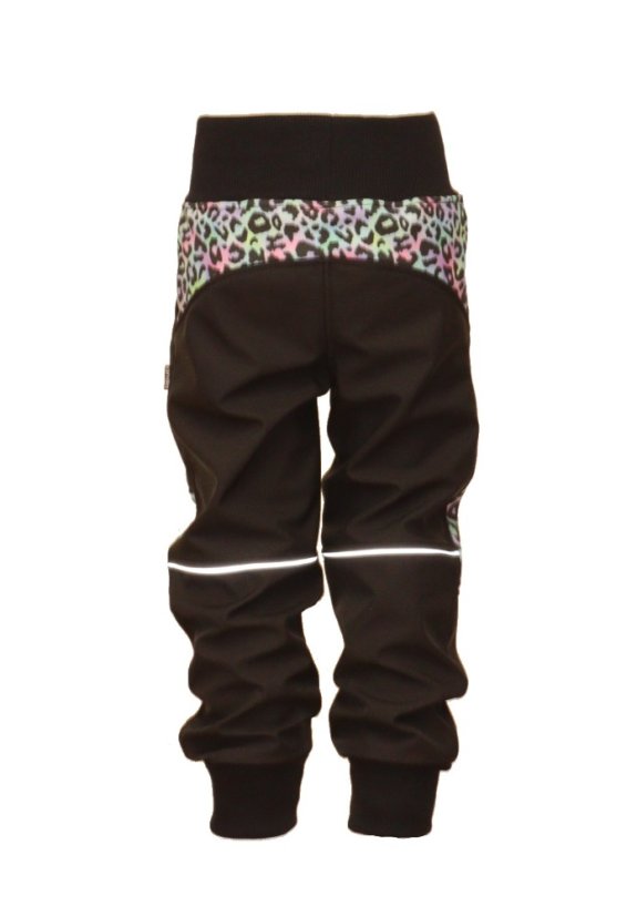 Softshellové kalhoty s fleecem - zvířecí vzor