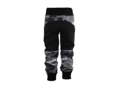 Softshellové kalhoty s fleecem - šedý maskáč