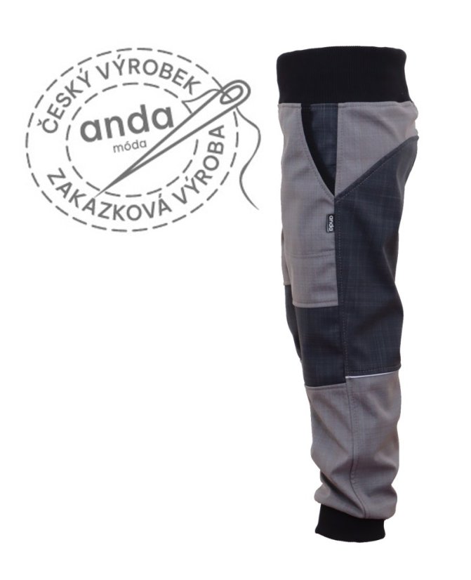 SOFTSHELLOVÉ KALHOTY S BAMBUSOVÝM ÚPLETEM (JARNÍ)